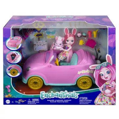 Enchantimals. HCF85 Samochód kabriolet Króliczkowó
