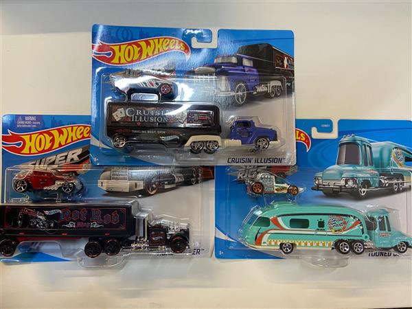 HOT WHEELS CIĄŻARÓWKA + AUTKO MIX