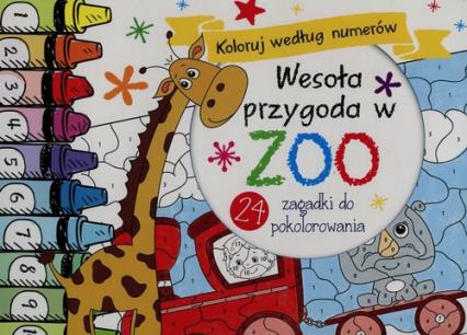 WESOŁA PRZYGODA ZOO KOLORUJ WEDŁUG NUMERÓW 24