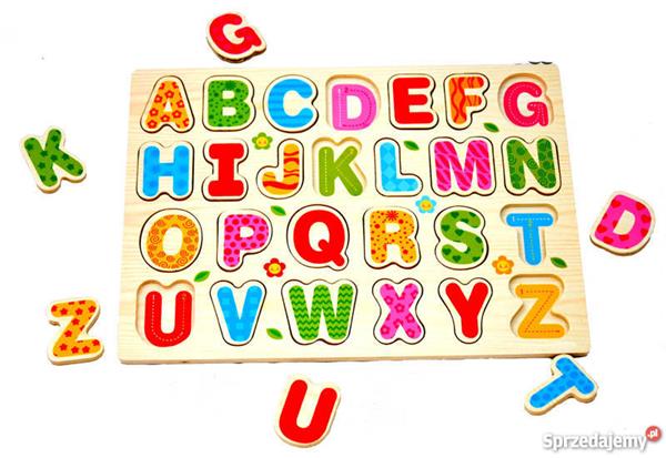 DREWNIANE PUZZLE-ALFABET
