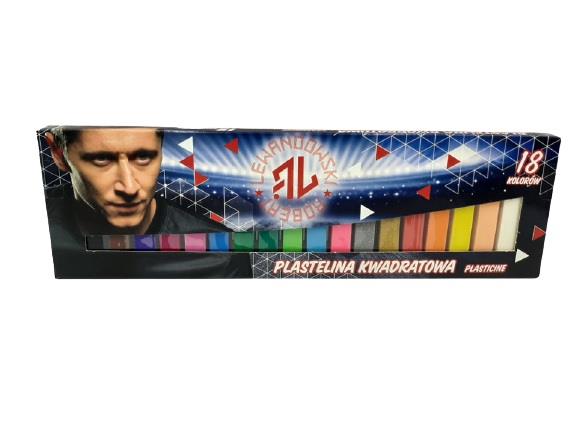 BAMBINO PLASTELINA KWADRATOWA 18 KOL LEWANDOWSKI