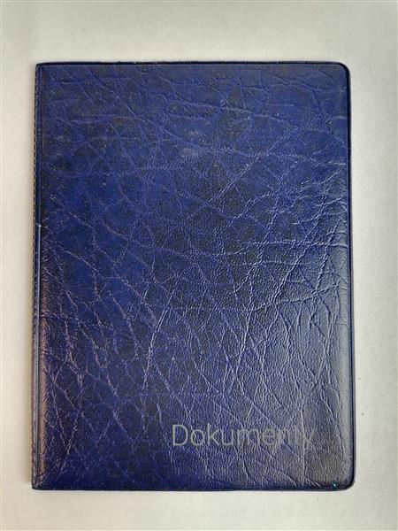 OKŁADKA ETUI NA DOKUMENTY GRANATOWA