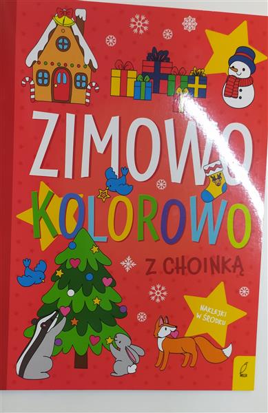 ZIMOWO KOLOROWO Z CHOINKĄ