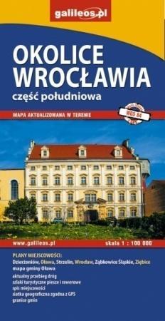OKOLICE WROCŁAWIA, CZĘŚĆ POŁUDNIOWA. MAPA 1:100 00