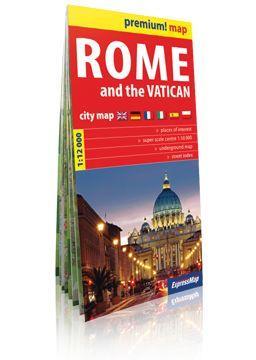 PREMIUM!MAP RZYM I WATYKAN,1:12 000 PLAN MIASTA