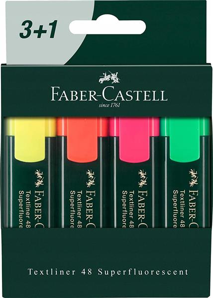 ZAKREŚLACZE TEXTLINER 3+1 SZTUK