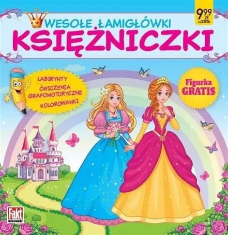 Wesołe łamigłówki Księżniczki + figurka Fakt