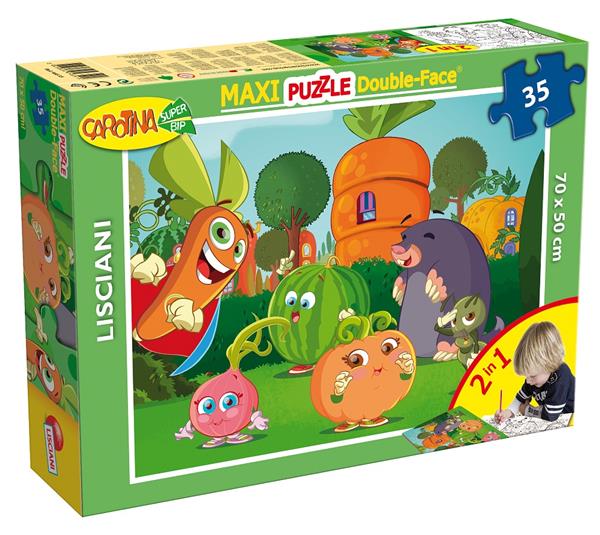 LISCIANI: PUZZLE DWUSTRONNE: MAXI 35EL. - CAROTINA