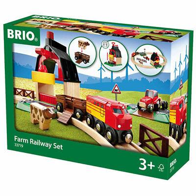 BRIO WORLD KOLEJKA DREWNIANA NA FARMIE