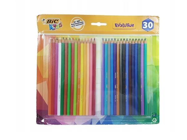 KREDKI OŁÓWKOWE BIC KIDS 30 SZT.