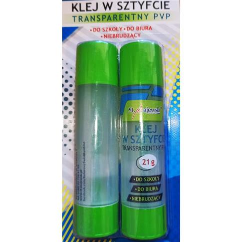 KLEJ W SZTYFCIE TRANSPARENTNY PVP 2 SZT