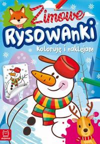 ZIMOWE RYSOWANKI KOLORUJĘ I NAKLEJAM