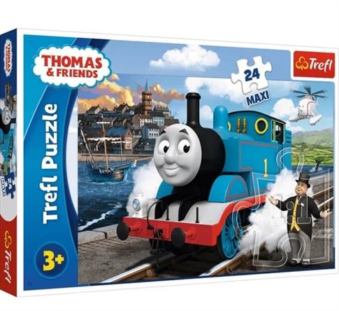 Trefl, puzzle, Tomek i Przyjaciele, Wesoły dzień
