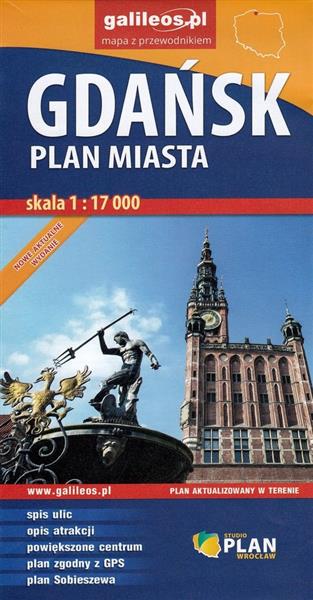 GDAŃSK. PLAN MIASTA 1:17 000