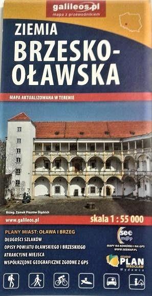 ZIEMIA BRZESKO-OŁAWSKA, MAPA, 1:55 000