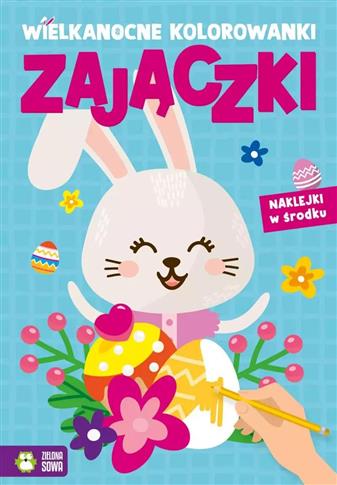 Wielkanocne kolorowanki. Zajączki