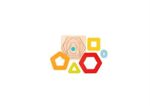 Goki, układanka warstwowa Kształty Geometryczne