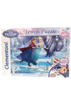 CLEMENTONI PUZZLE 104 ELEMENTY OZDOBY FROZEN