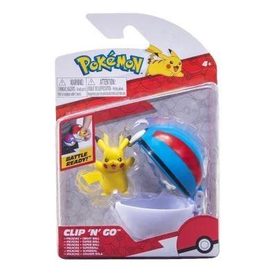 Jazwares, Pokemon Clip N Go, Figurka, Pikachu & Gr
