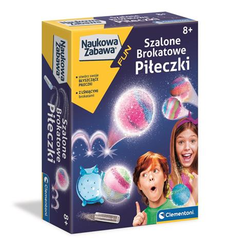 Clementoni, zestaw edukacyjny Szalone Brokatowe Pi