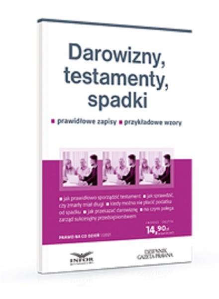 DAROWIZNY TESTAMENTY SPADKI