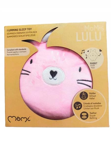SZUMIĄCY PRZYTULANKA GRYZAK MOMI LULU RABBIT