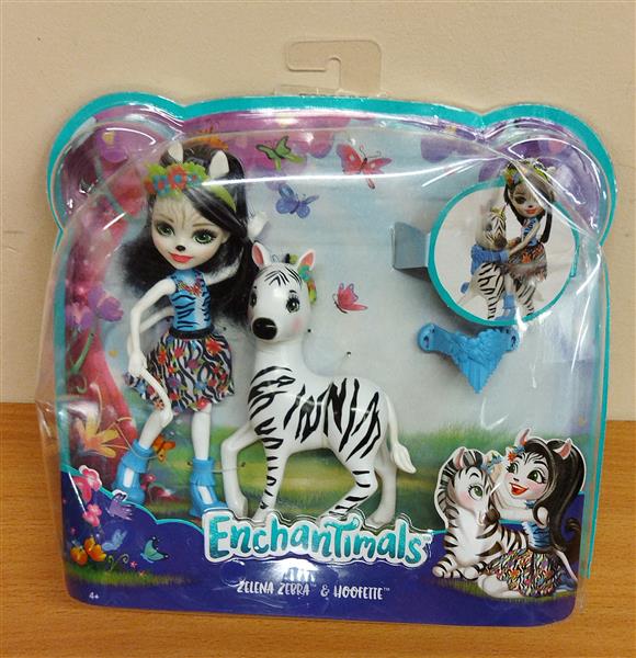 ENCHANTIMALS. ZELENA I ZEBRA MATTEL