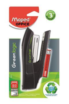 MAPED ZSZYWACZ GREENLOGIC CZARNY + ZSZYWKI 26/6