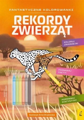 Fantastyczne kolorowanki z kredkami. Rekordy