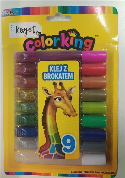 KAYET KLEJ Z BROKATEM 9 KOLORÓW