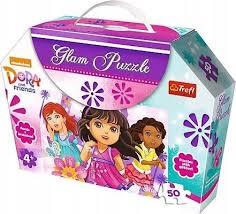 TREFL: GLAM PUZZLE 50EL. - DORA I PRZYJACIELE