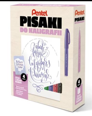 Pentel, Zestaw kreatywny z kursem kaligrafii/lette