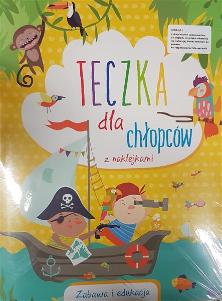 TECZKA DLA CHŁOPCÓW Z NAKLEJKAMI.