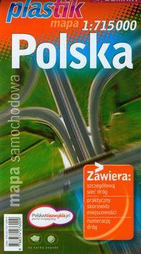 POLSKA MAPA SAMOCHODOWA 1:715 000