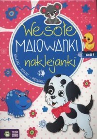 WESOŁE MALOWANKI NAKLEJANKI CZ.4 NOWY