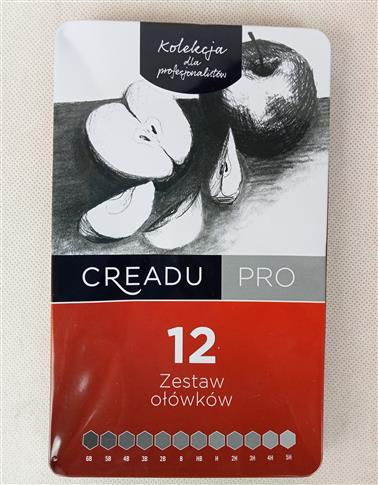 Creadu, Zestaw do szkicowania PRO, 12 ołówków