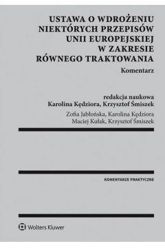 USTAWA O WDROŻENIU NIEKTÓRYCH PRZEPISÓW UNII