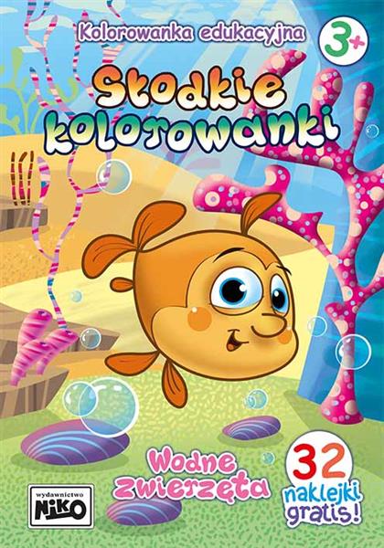 WODNE ZWIERZĘTA. SŁODKIE KOLOROWANKI