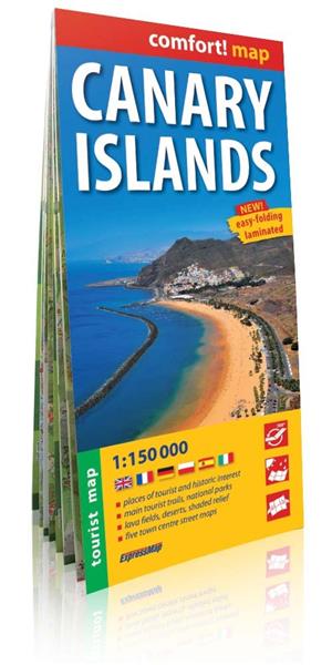 WYSPY KANARYJSKIE (CANARY ISLANDS). LAMINOWANA MAP
