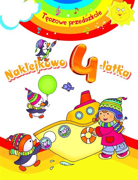 TĘCZOWE PRZEDSZKOLE. NAKLEJKOWO 4-LATKA