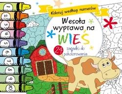 WESOŁA WYPRAWA NA WIEŚ. KOLORUJ WEDŁUG NUMERÓW