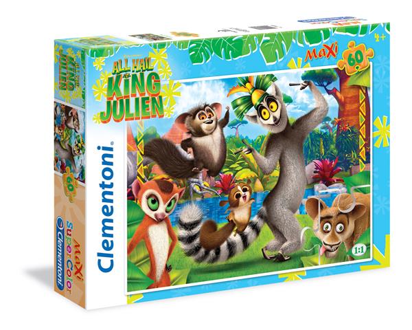 CLEMENTONI: PUZZLE 60EL. MAXI - KRÓL JULIAN