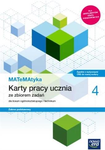 MATeMAtyka 4. Karty pracy ucznia ze zbiorem zadań.