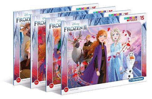 Clementoni, puzzle, Disney, Kraina Lodu, ramkowe,