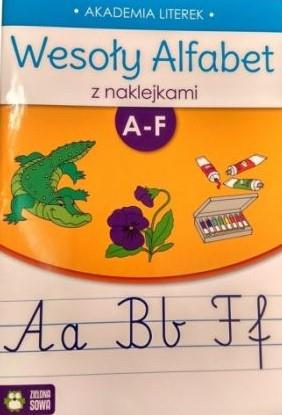 WESOŁY ALFABET Z NAKLEJKAMI A-F