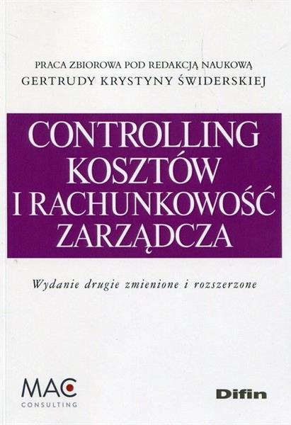 CONTROLLING KOSZTÓW I RACHUNKOWOŚĆ ZARZĄDCZA