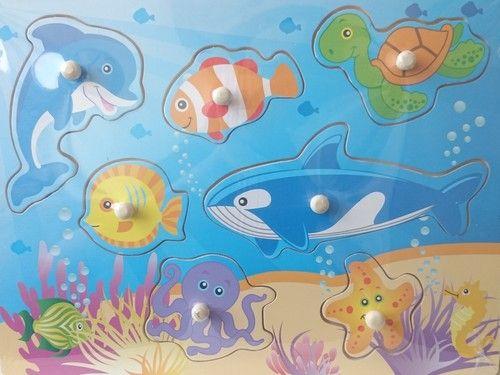 DREWNIANE PUZZLE PODWODNY ŚWIAT