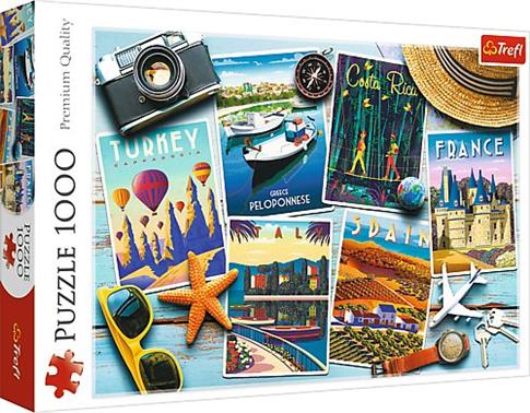 Trefl, puzzle, Wakacyjne pocztówki, 1000 el.