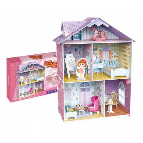 PUZZLE 3D DOMEK DLA LALEK LITTLE ARTIST S