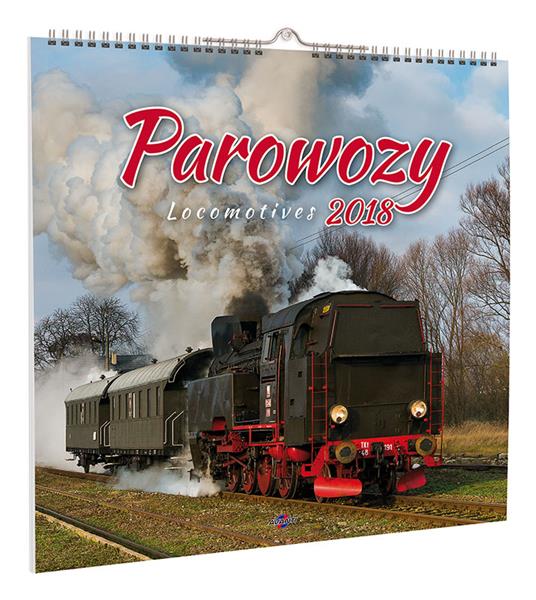 KALENDARZ ŚCIENNY DUŻY KD-36 PAROWOZY